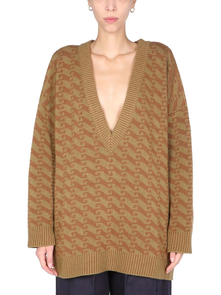 V-NECK JACQUARD SWEATER.webp