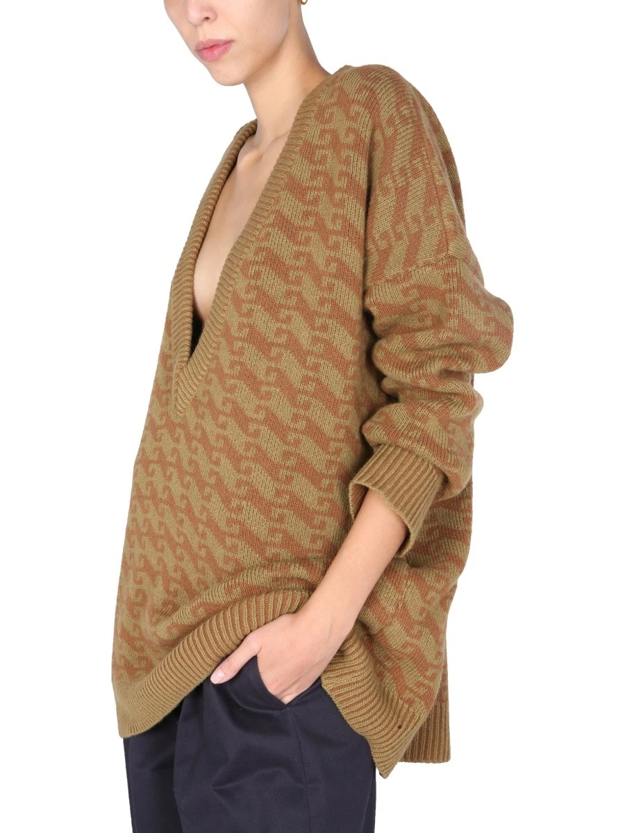 V-NECK JACQUARD SWEATER.webp