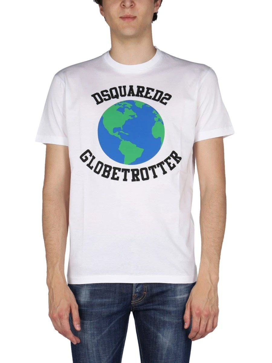 "GLOBETROTTER" T-SHIRT WITH PRINT.webp