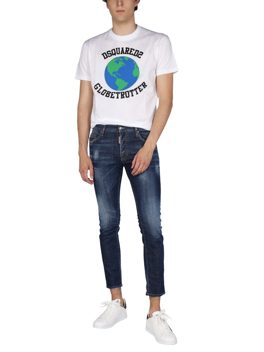 "GLOBETROTTER" T-SHIRT WITH PRINT.webp