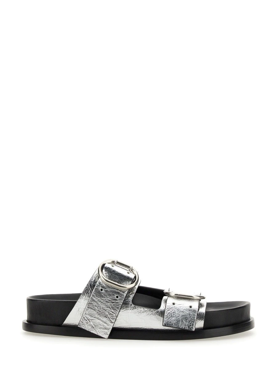 LEATHER SANDAL WITH BUCKLE.webp