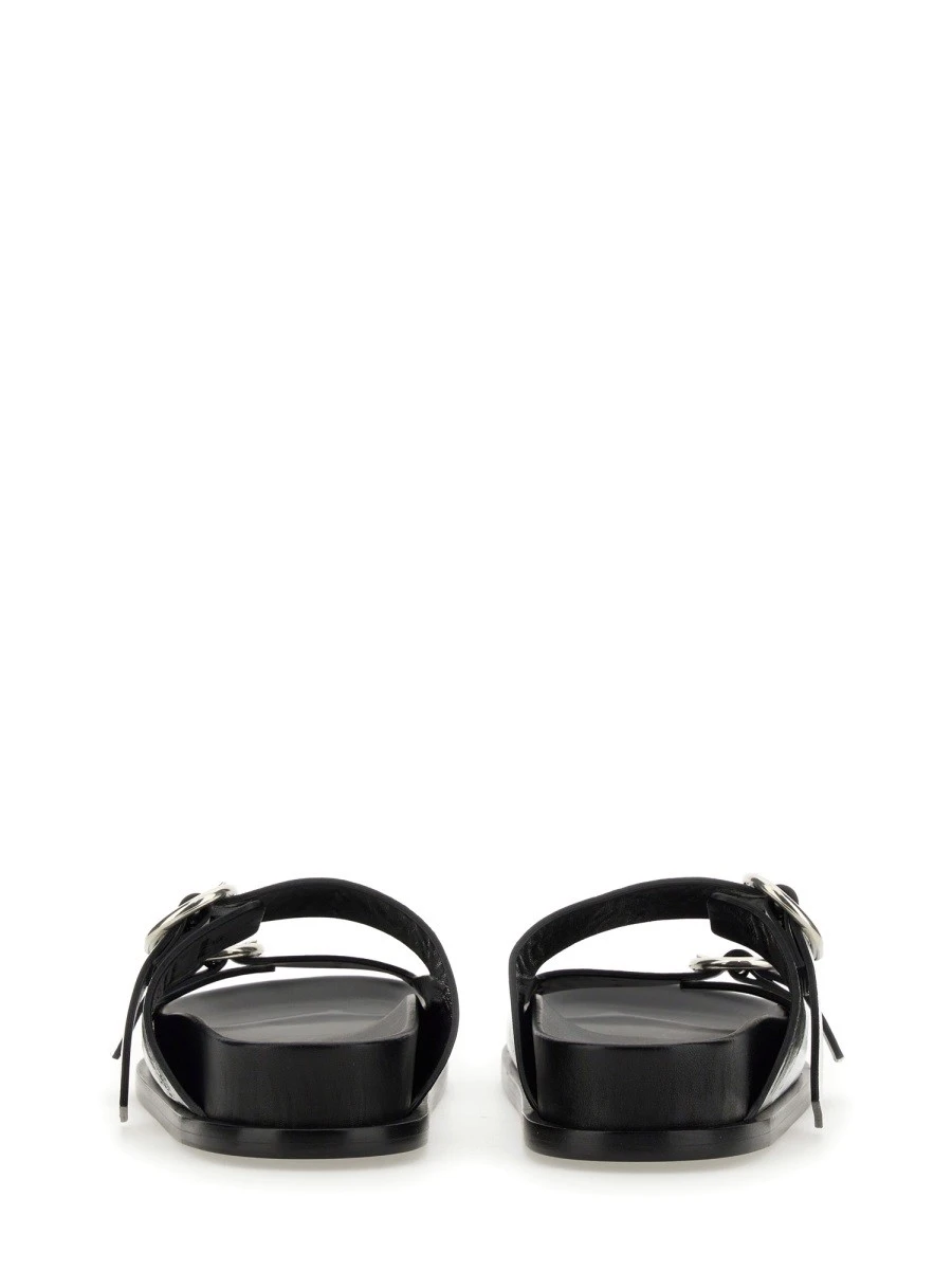LEATHER SANDAL WITH BUCKLE.webp