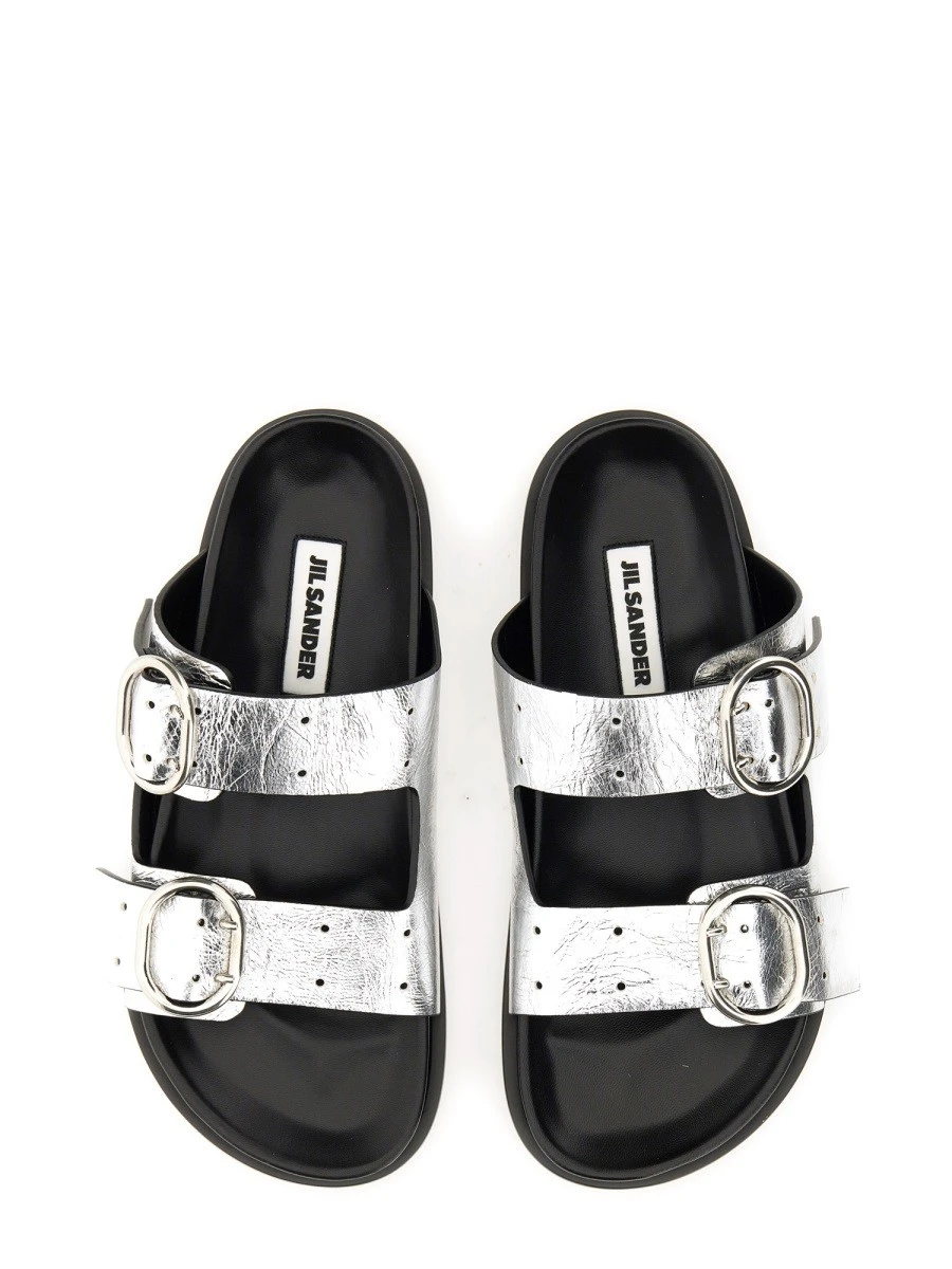 LEATHER SANDAL WITH BUCKLE.webp