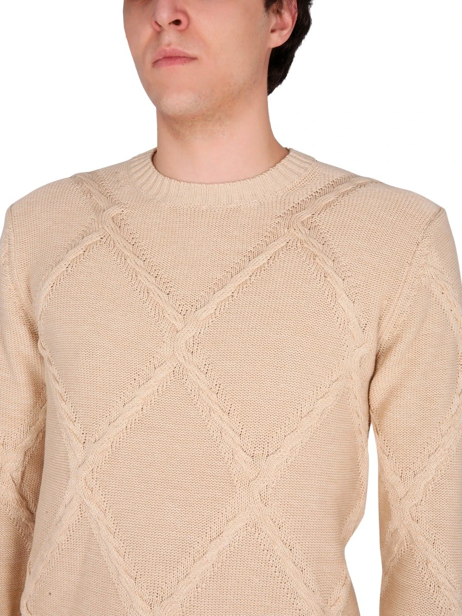 COTTON CABLE STITCH CREW NECK SWEATER.webp
