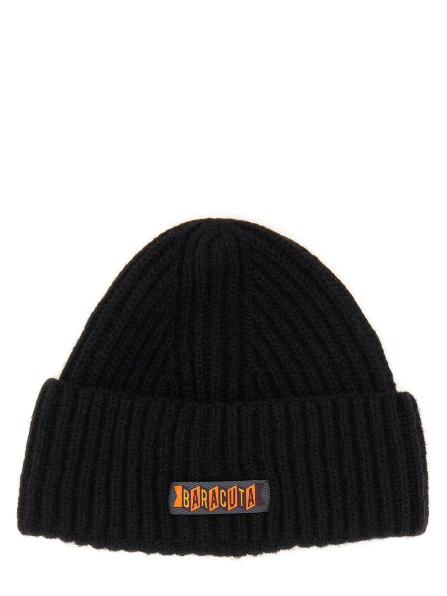 BEANIE HAT WITH LOGO PATCH.webp