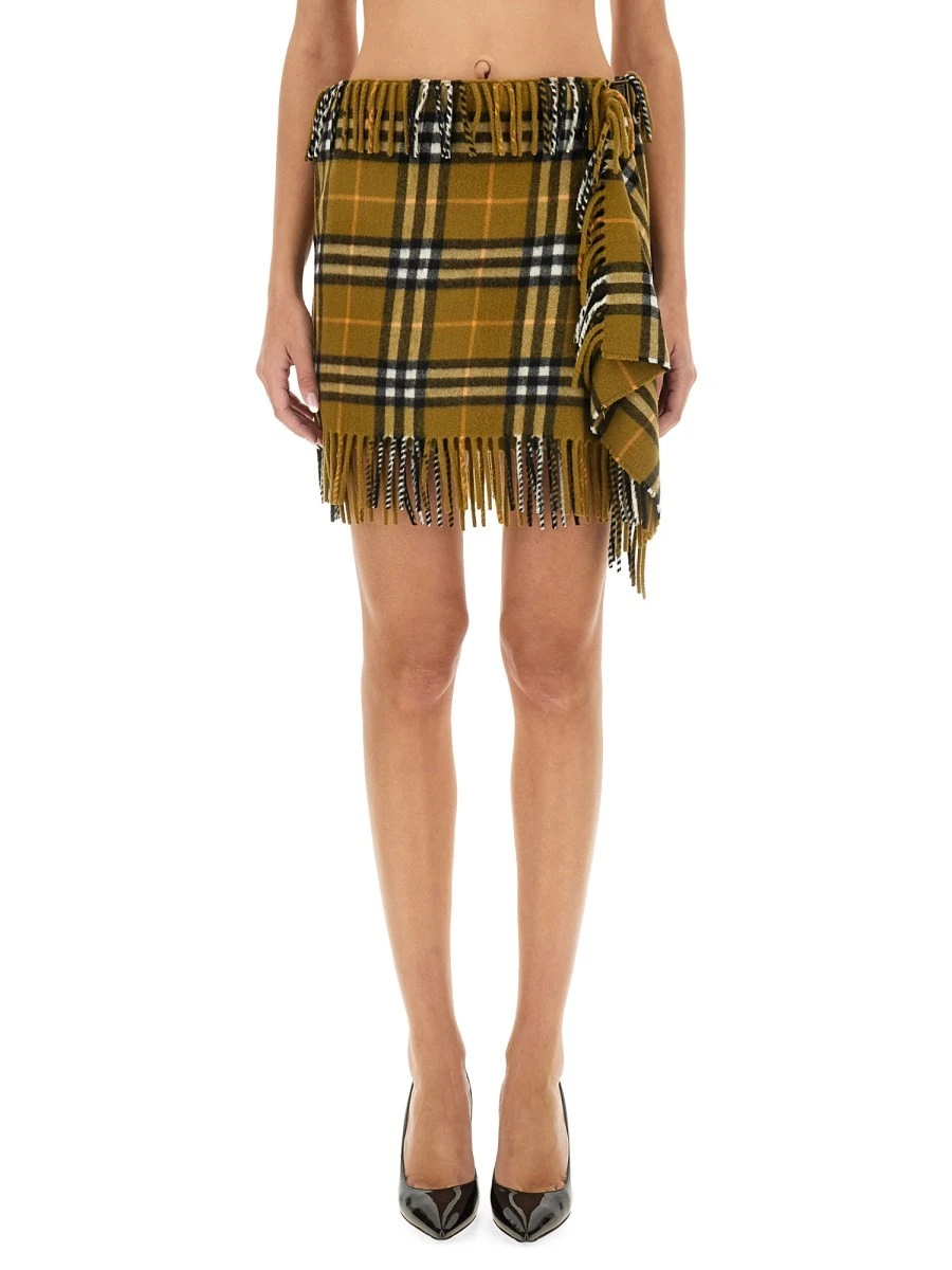 WOOL AND CASHMERE CHECK SCARF STYLE SKIRT.webp