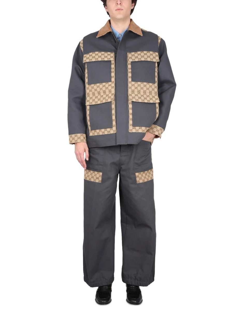 COTTON FABRIC PANTS WITH GG INSERTS.webp