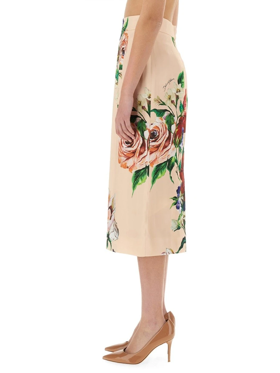 FLOWER PRINT SATIN MIDI PENCIL SKIRT.webp