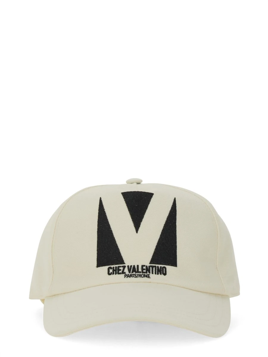 "CHEZ VALENTINO" EMBROIDERED BASEBALL CAP.webp