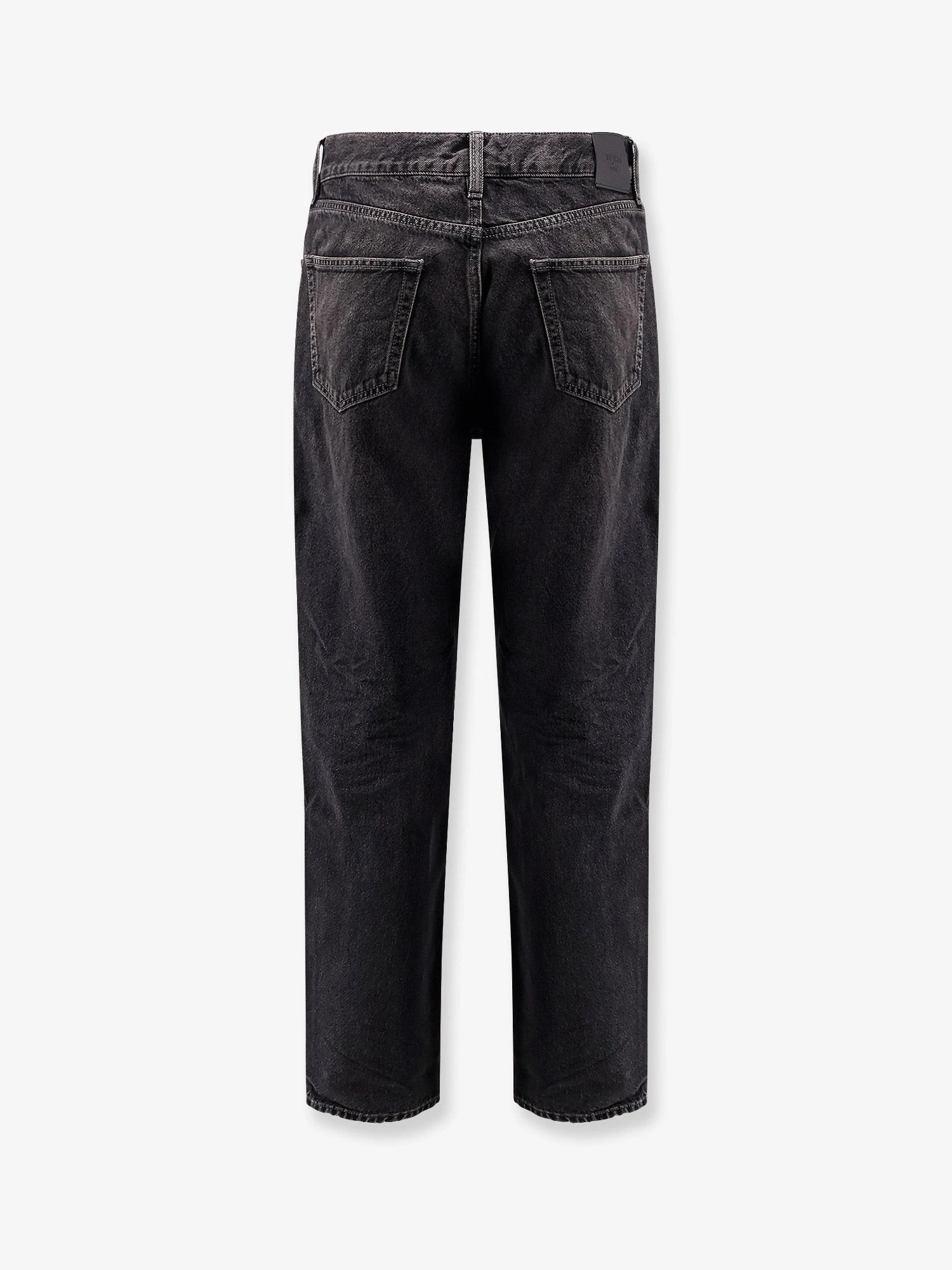 Long Mick black denim trousers.webp