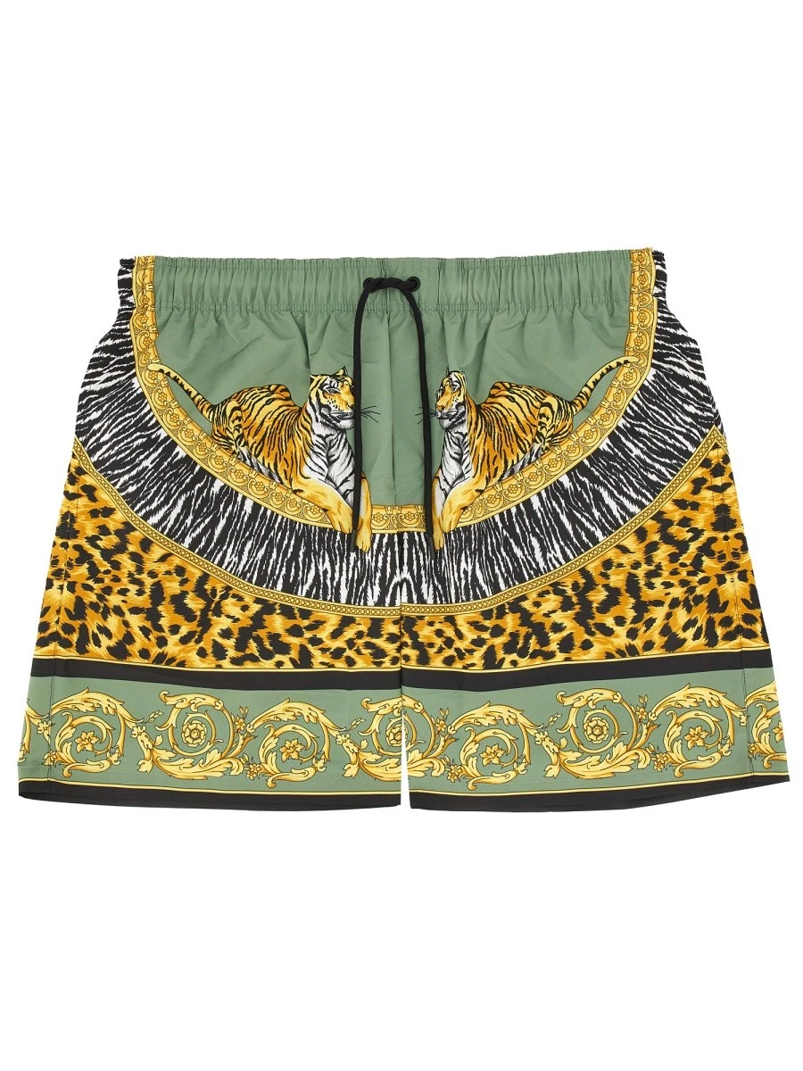 "WILD CATS" BEACH BERMUDA SHORTS.webp