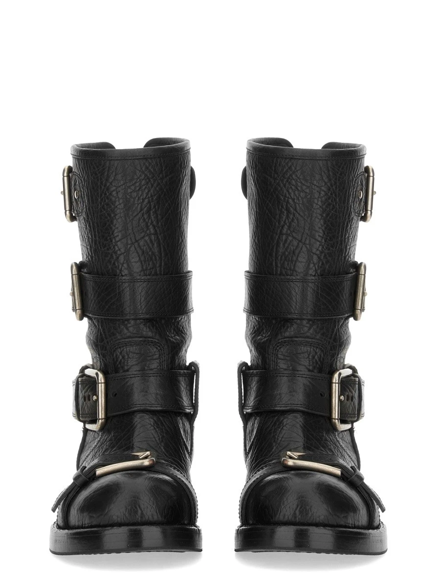 LEATHER BOOT WITH BUCKLES.webp