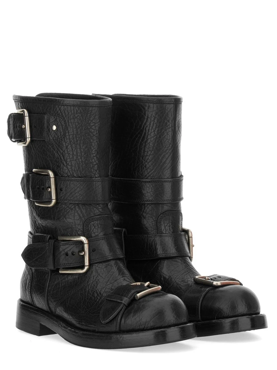 LEATHER BOOT WITH BUCKLES.webp