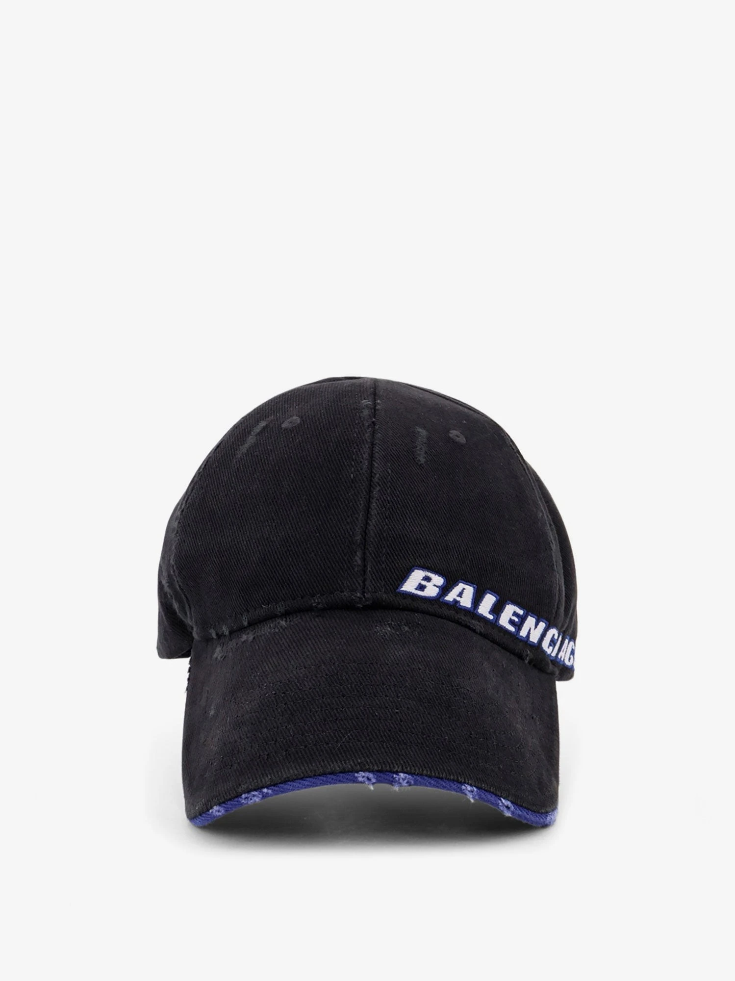 Cotton baseball hat with distressed effect.webp