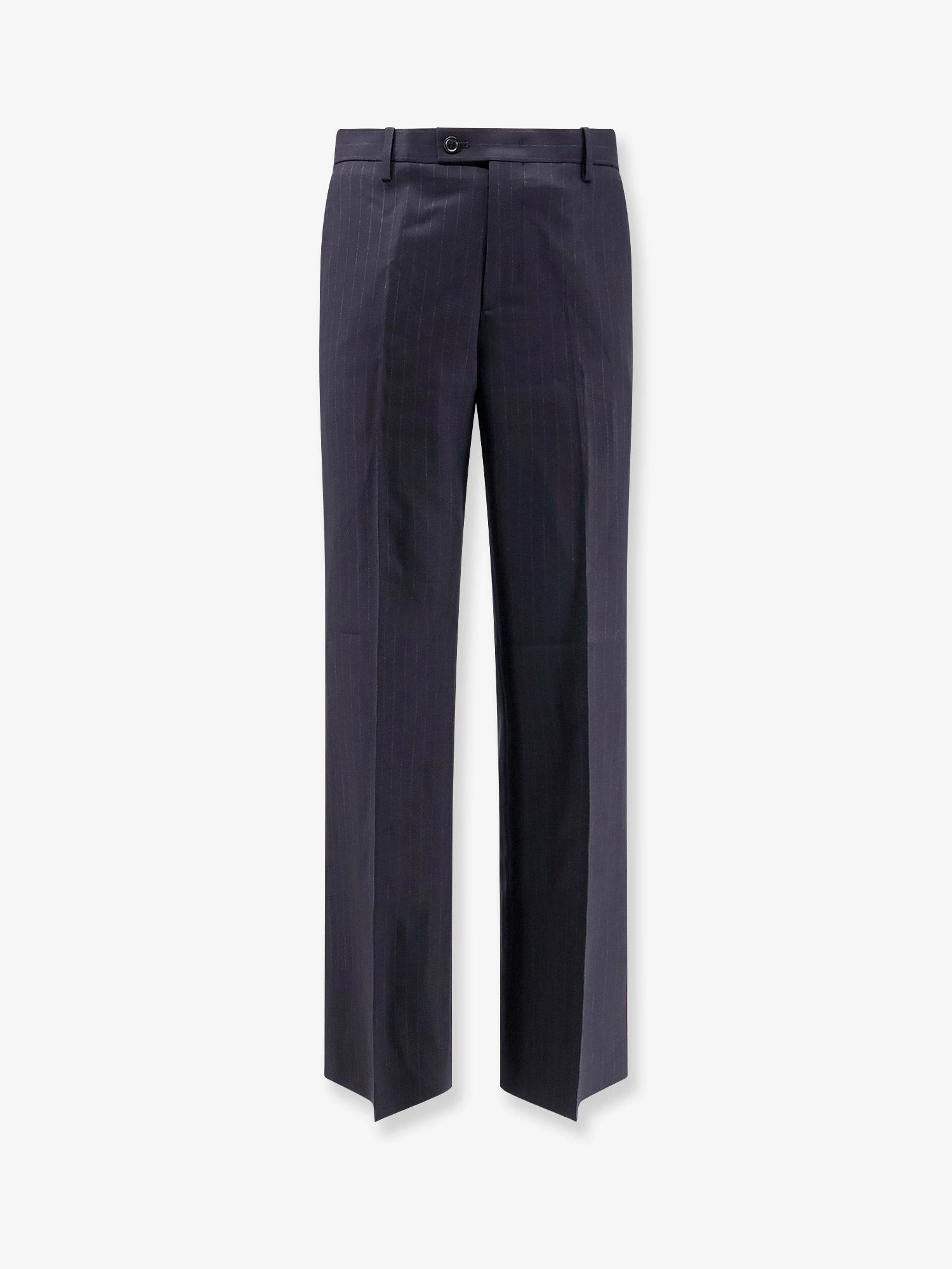 Wool blend Unisex pinstriped trousers.webp