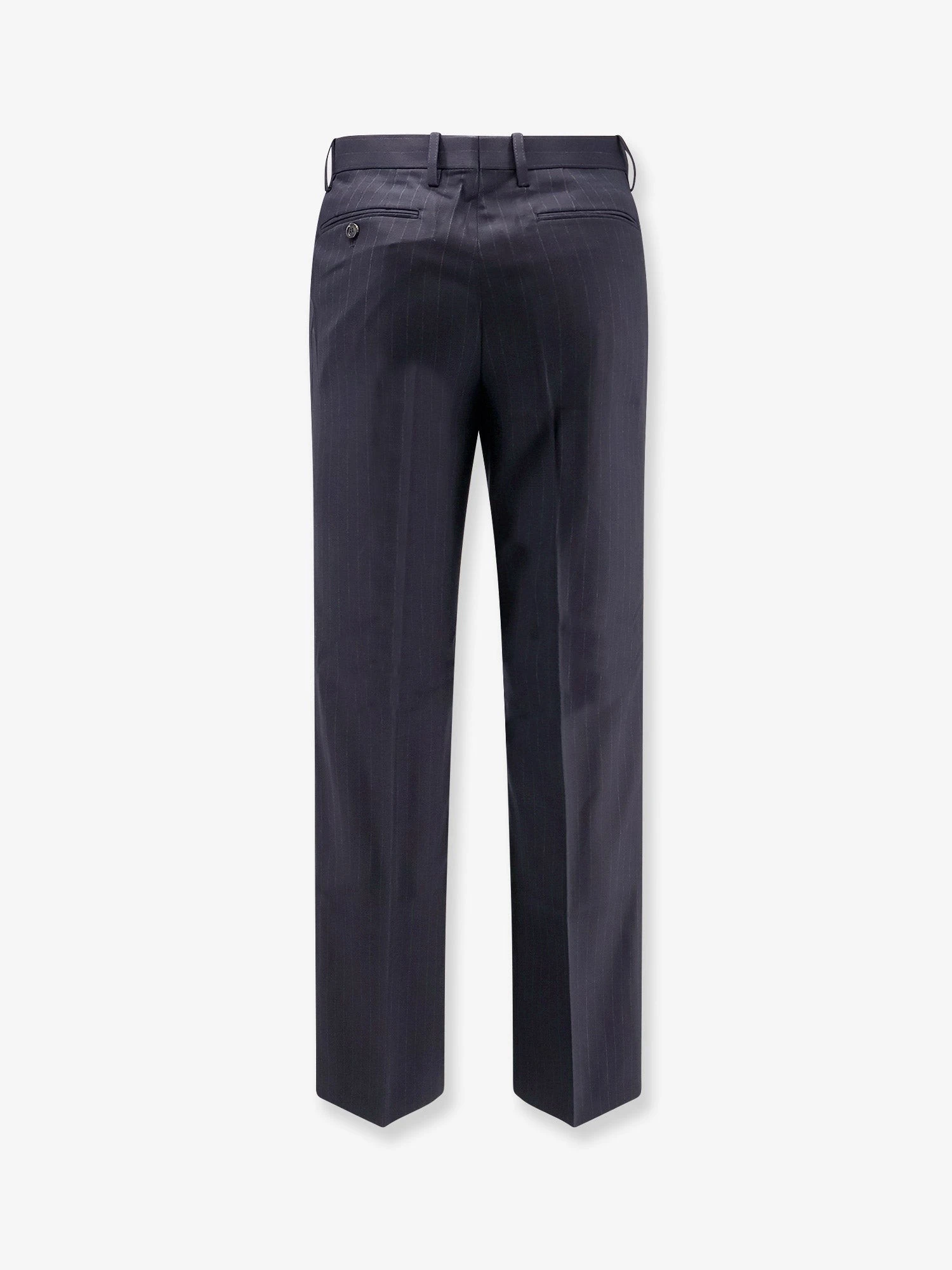 Wool blend Unisex pinstriped trousers.webp