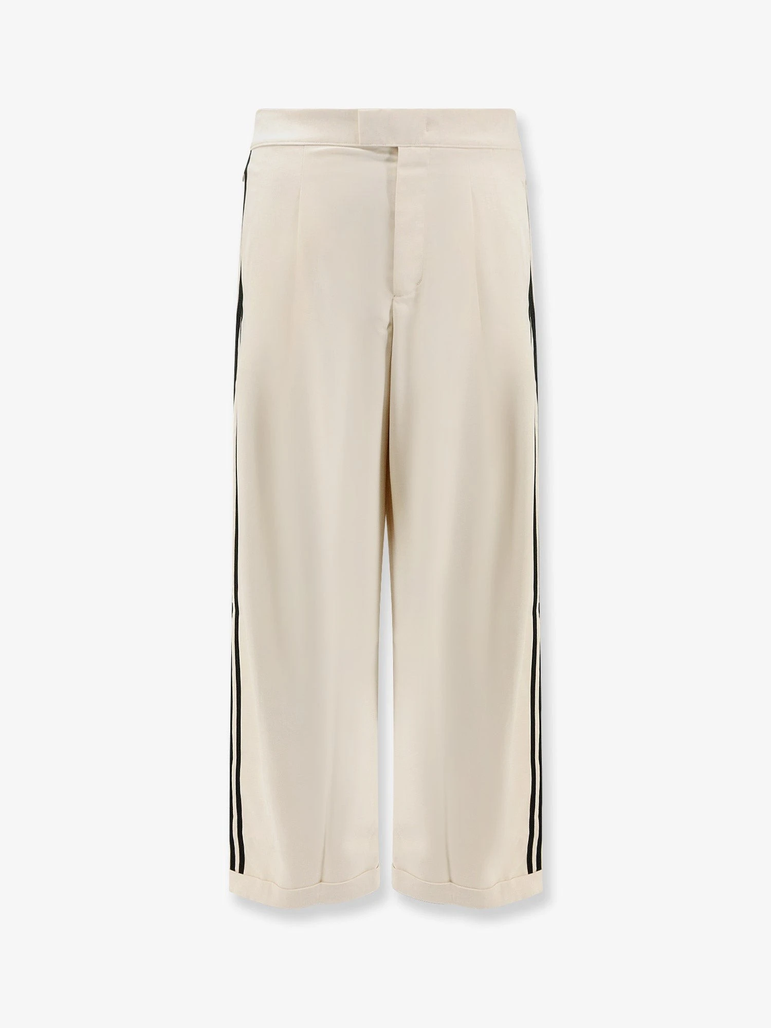 Recycled nylon trousers with iconic detail on the side.webp