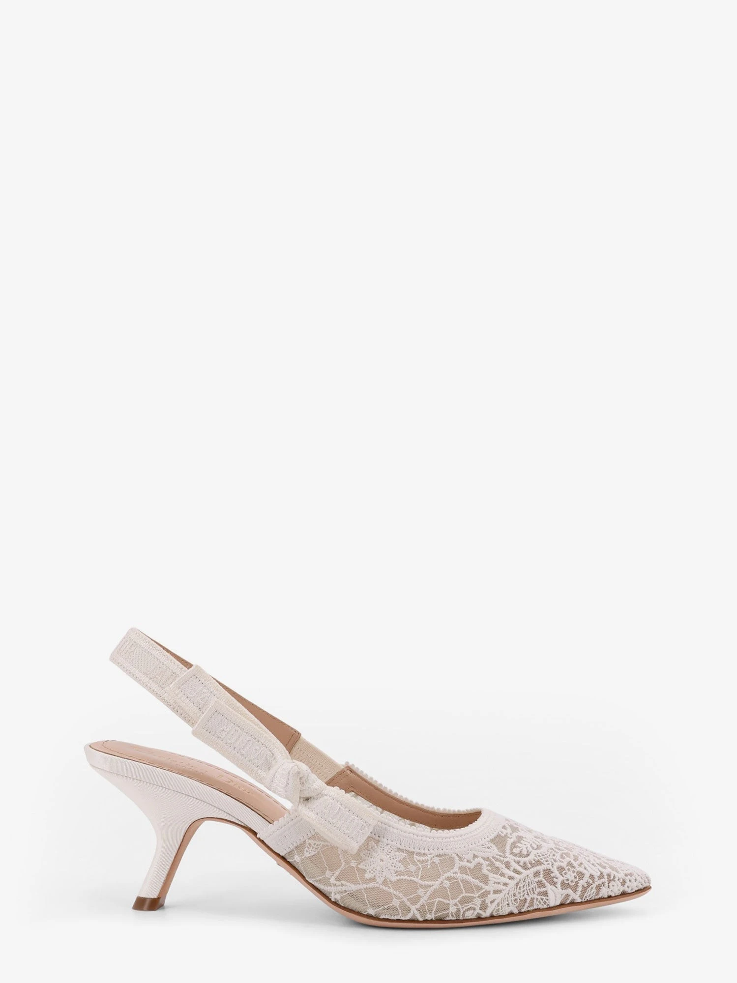 J'adior lace pumps with side bow detail.webp