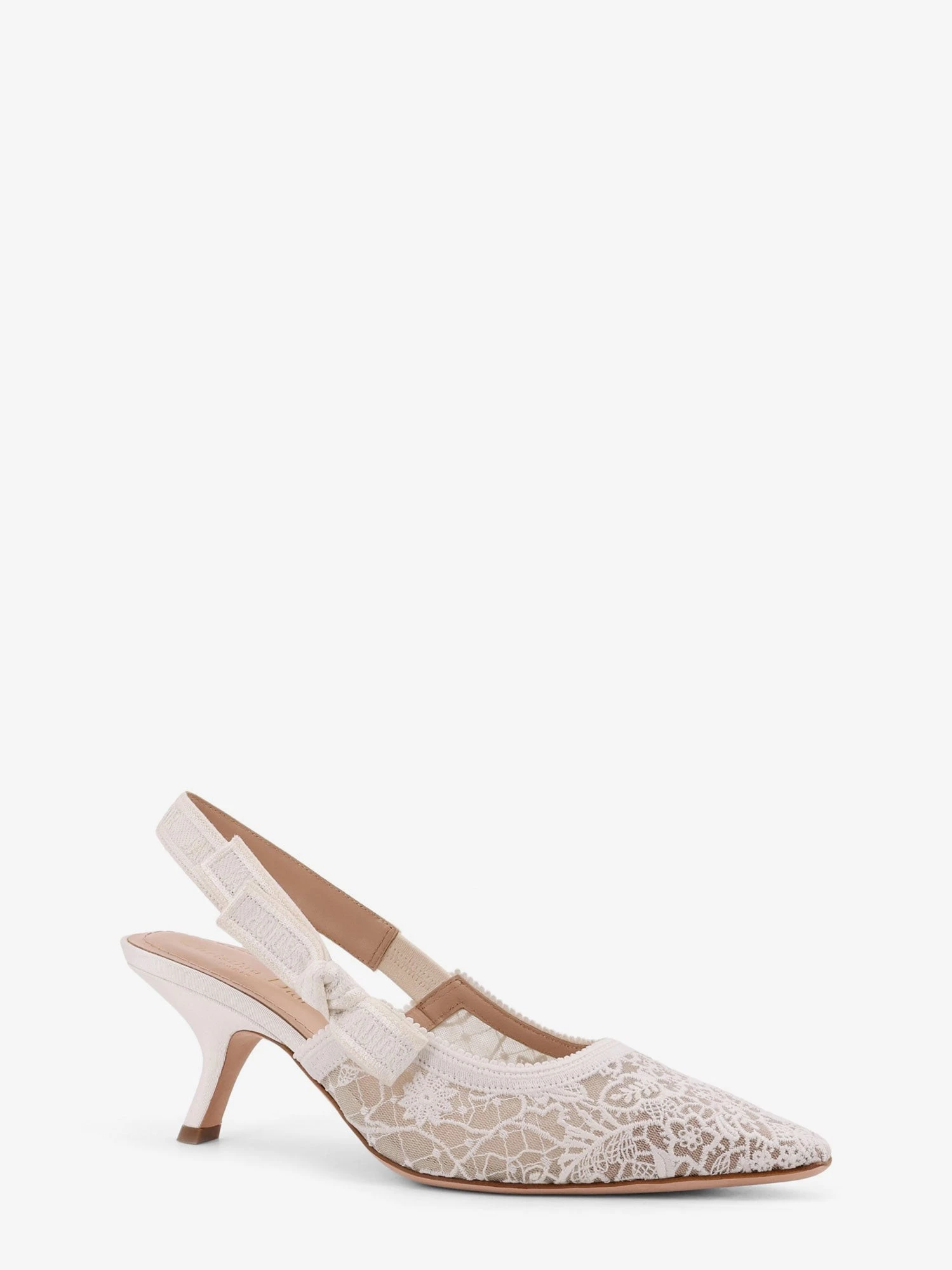 J'adior lace pumps with side bow detail.webp