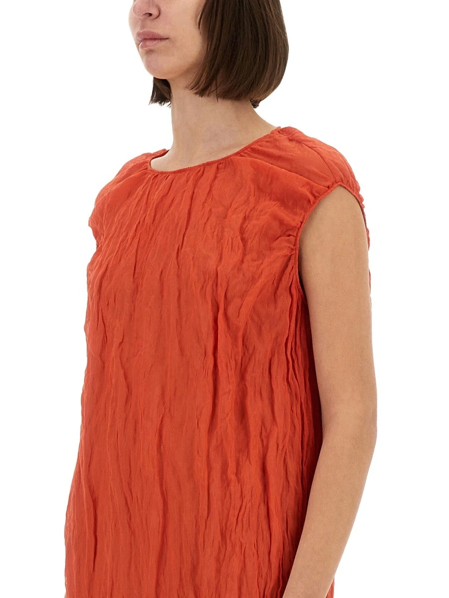 METALLIC GAUZE LONGUETTE DRESS.webp