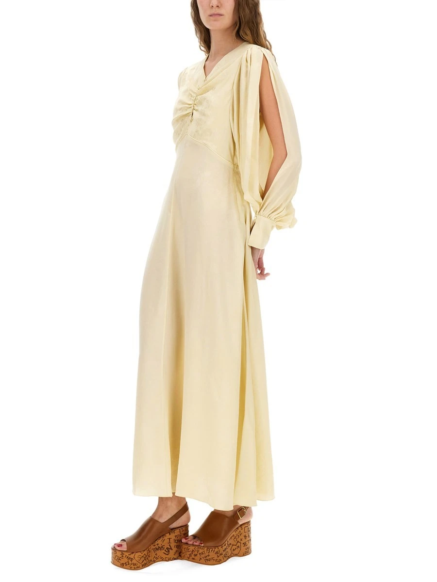 RUCHED SILK DRESS.webp
