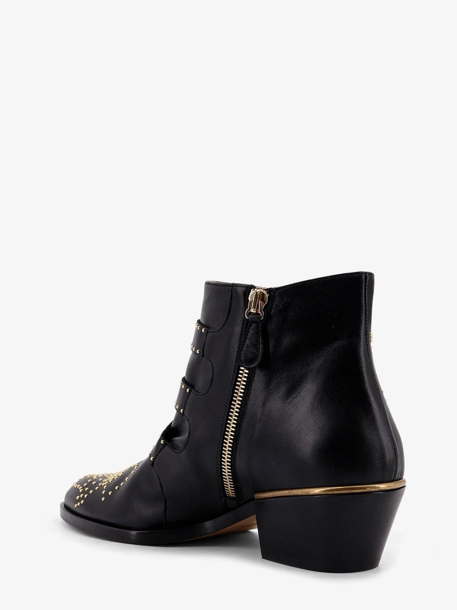 Leather Susan boots with metal details.webp