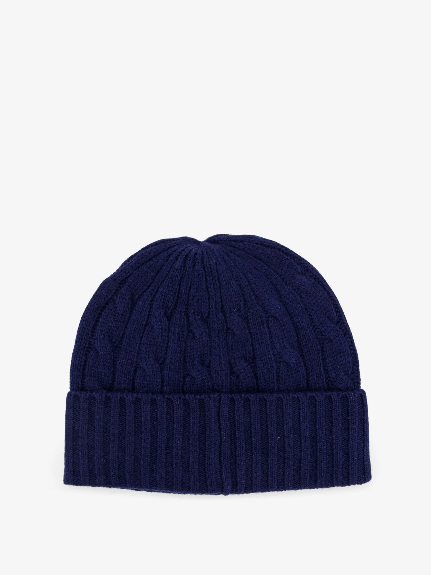 Wool blend cable knit beanie hat.webp
