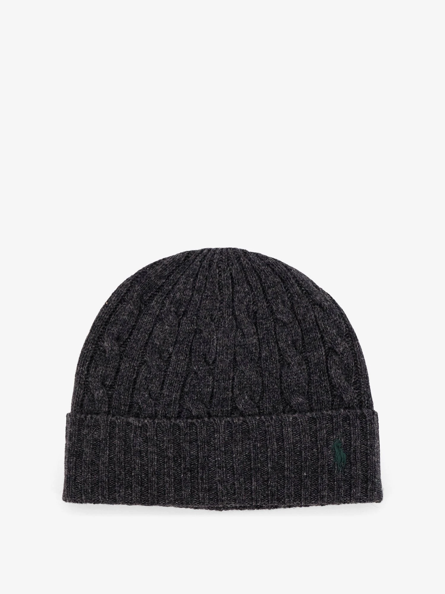 Wool blend cable knit beanie hat.webp