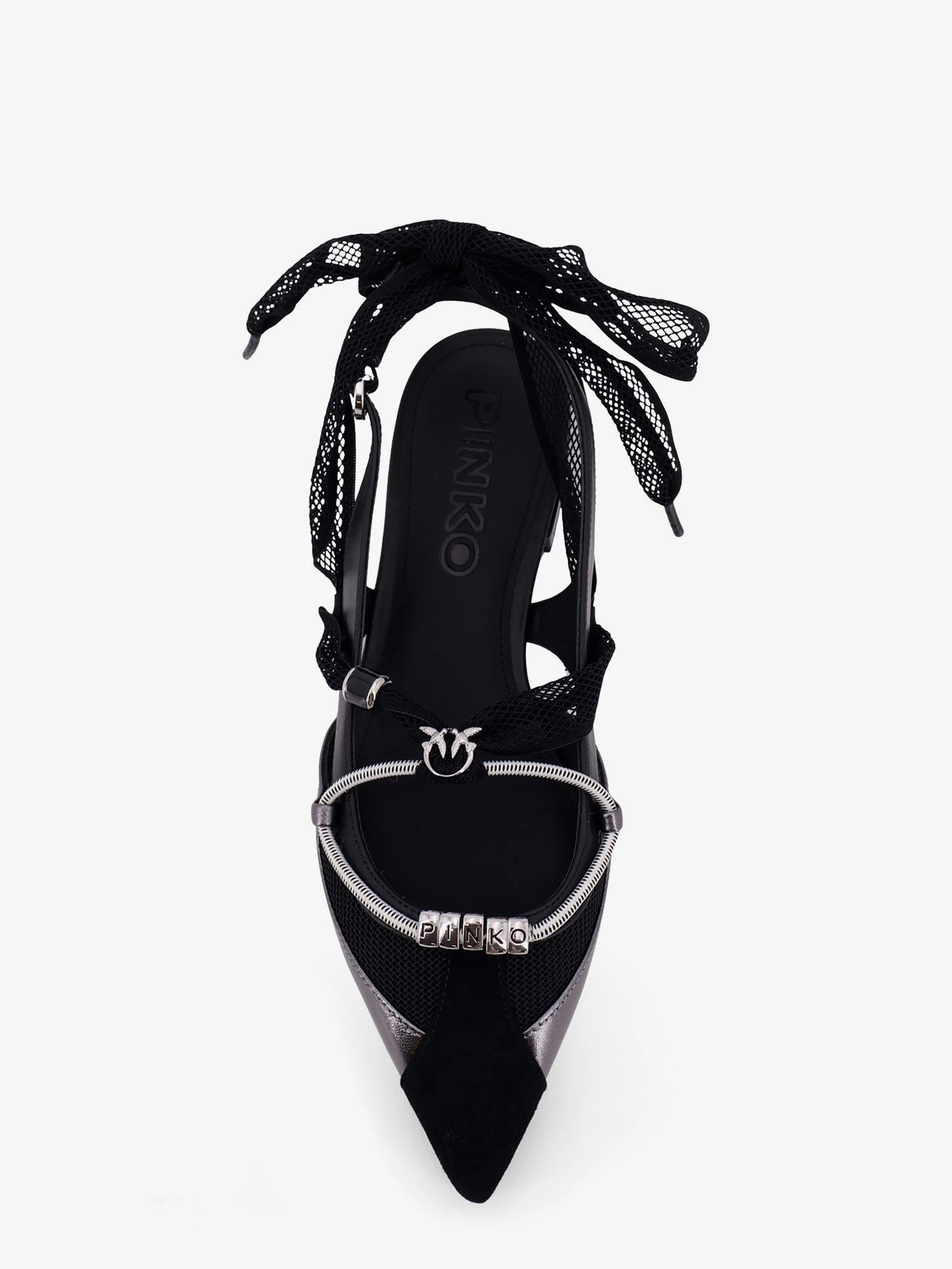 Gianira leather ballerinas with suede inserts.webp