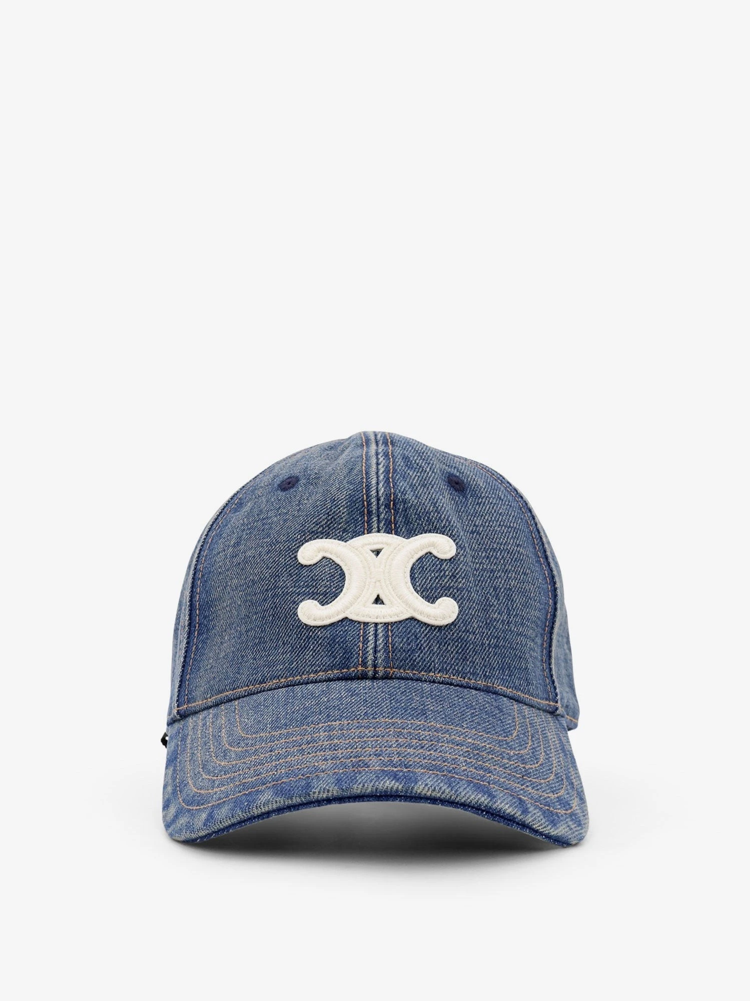 Triomphe denim hat.webp