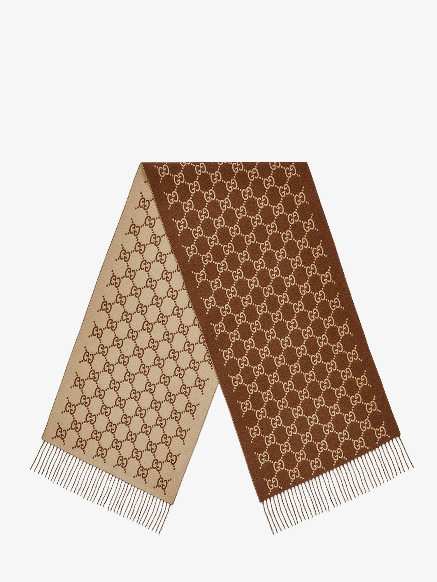 Cashmere scarf with GG print.webp
