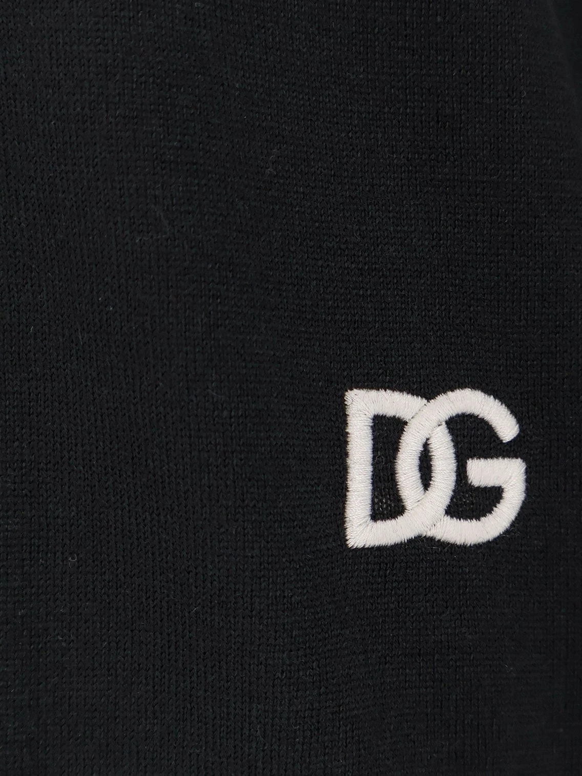Virgin wool sweater with embroidered DG logo.webp