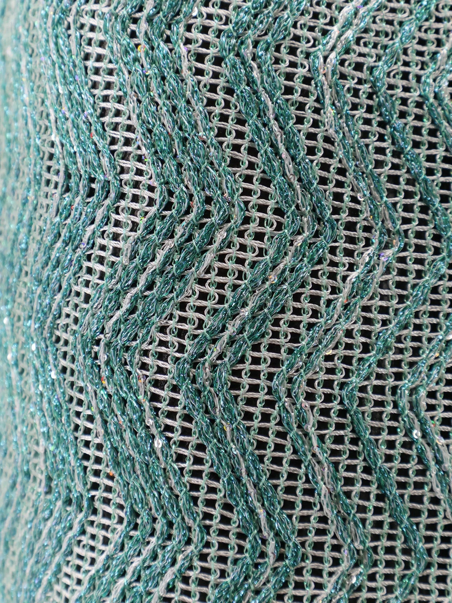 Viscose blend and sequin mini skirt.webp