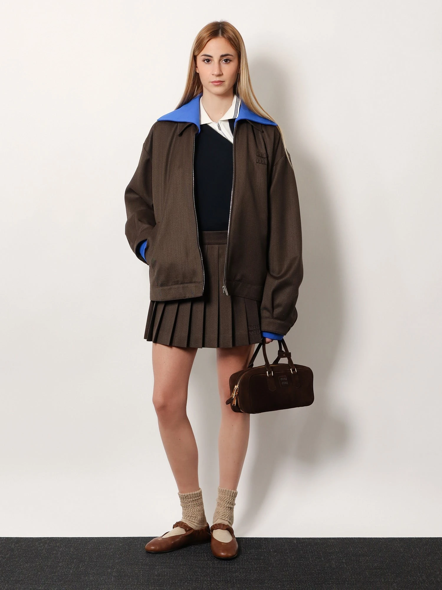 Cover fabric pleated mini skirt.webp