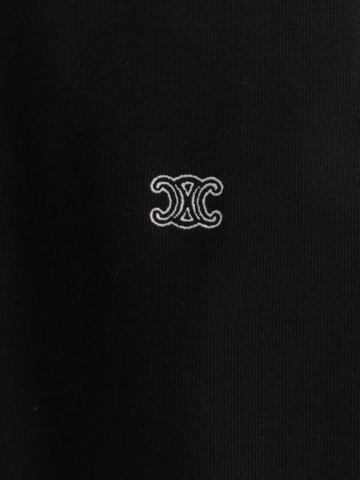 Cotton sweatshirt with Triomphe embroidery.webp