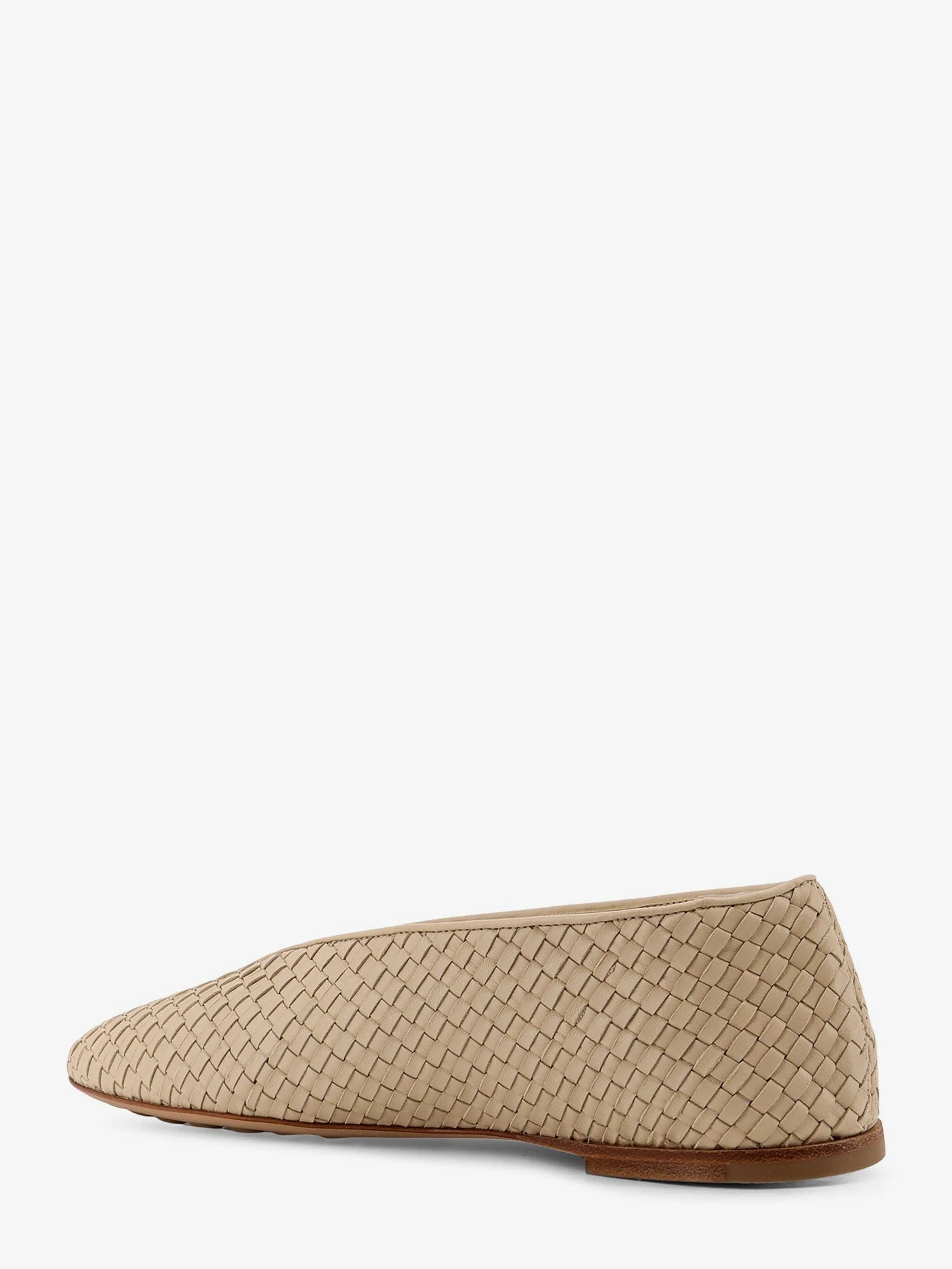 Rosa Flat leather ballerinas with Intrecciato motif.webp