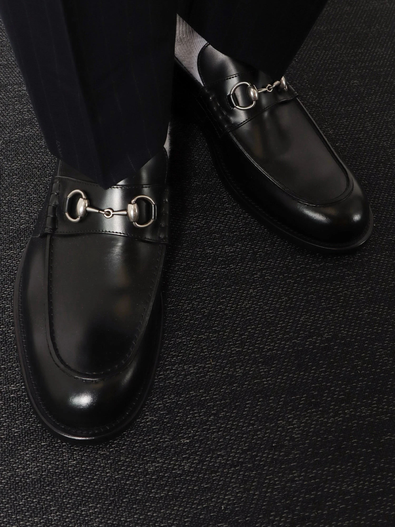 Leather loafer with Horsebit detail.webp