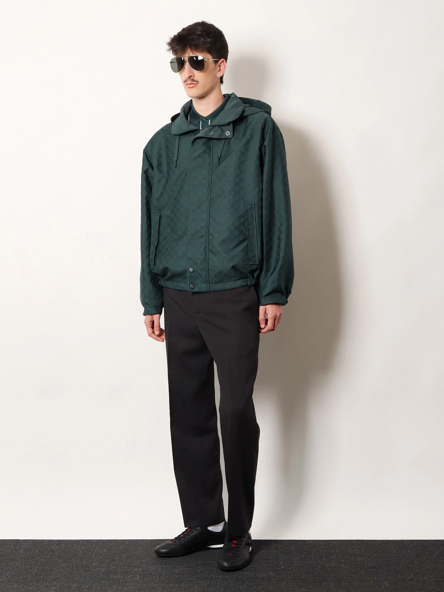 Wool trousers with Gucci detail.webp