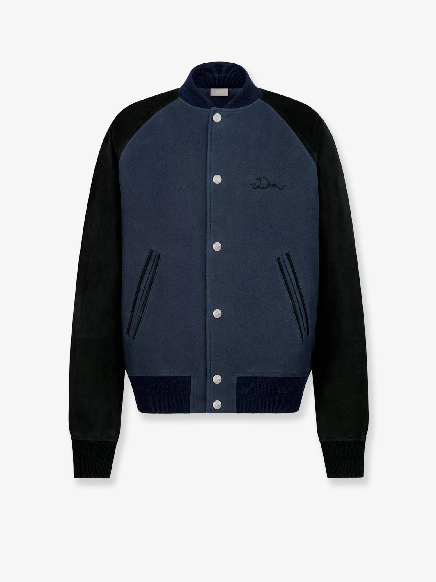 Dior Ribbon College cotton and suede bomber.webp