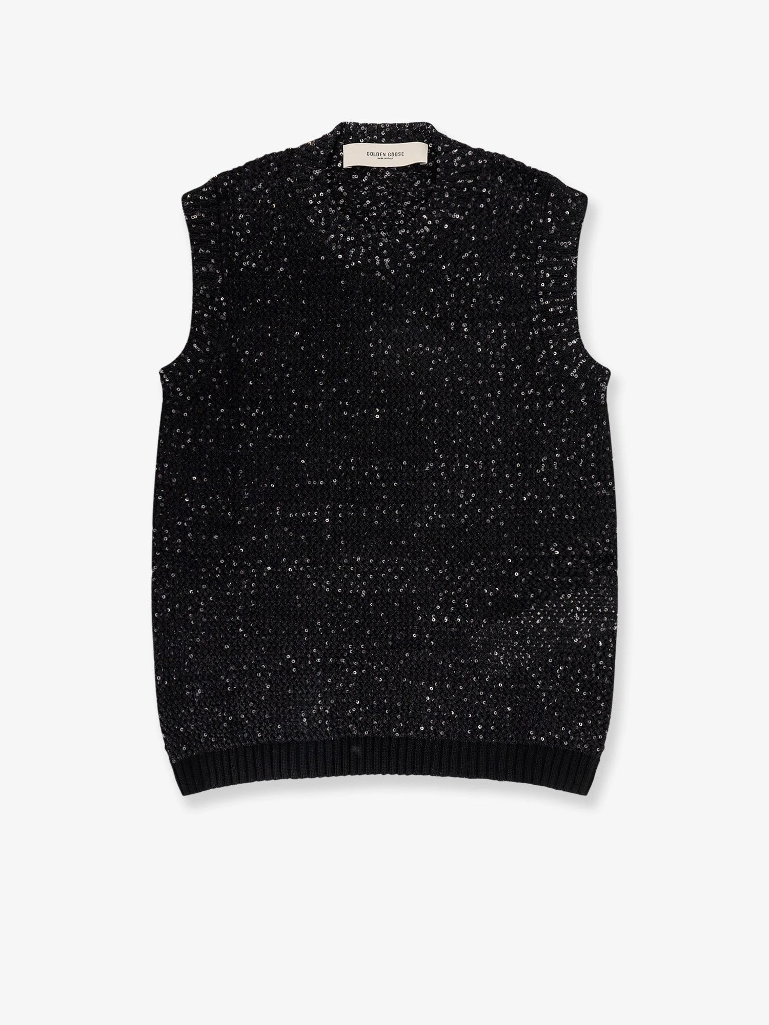 Melyssa sleeveless sweater with sequins.webp