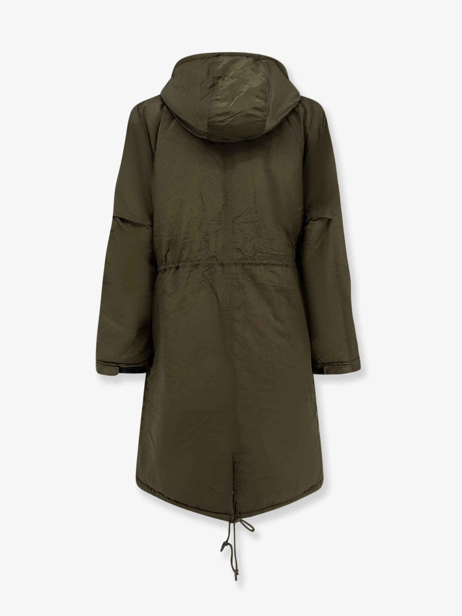 Padded nylon long jacket.webp