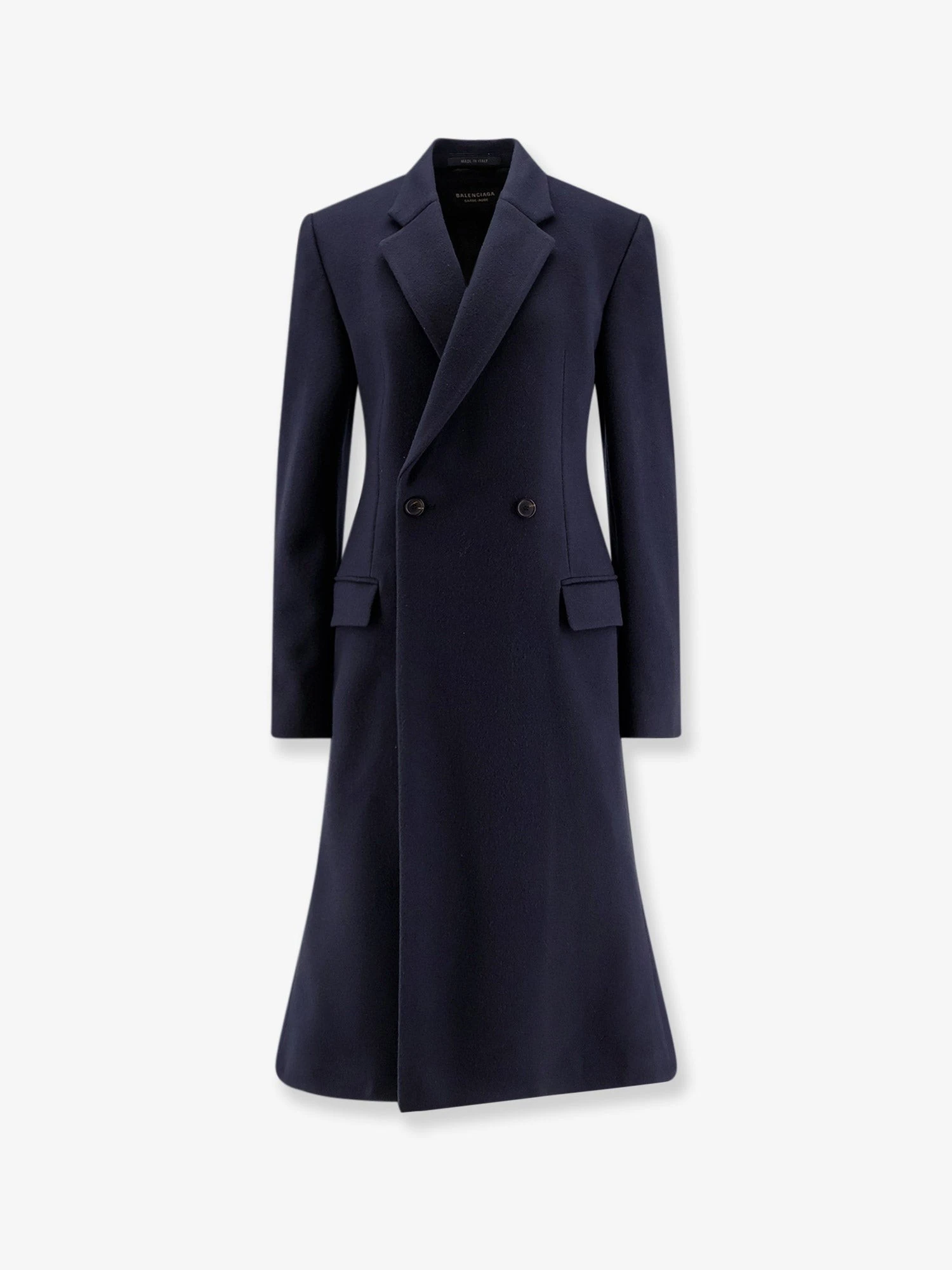 Godet Midi double-breasted wool coat.webp