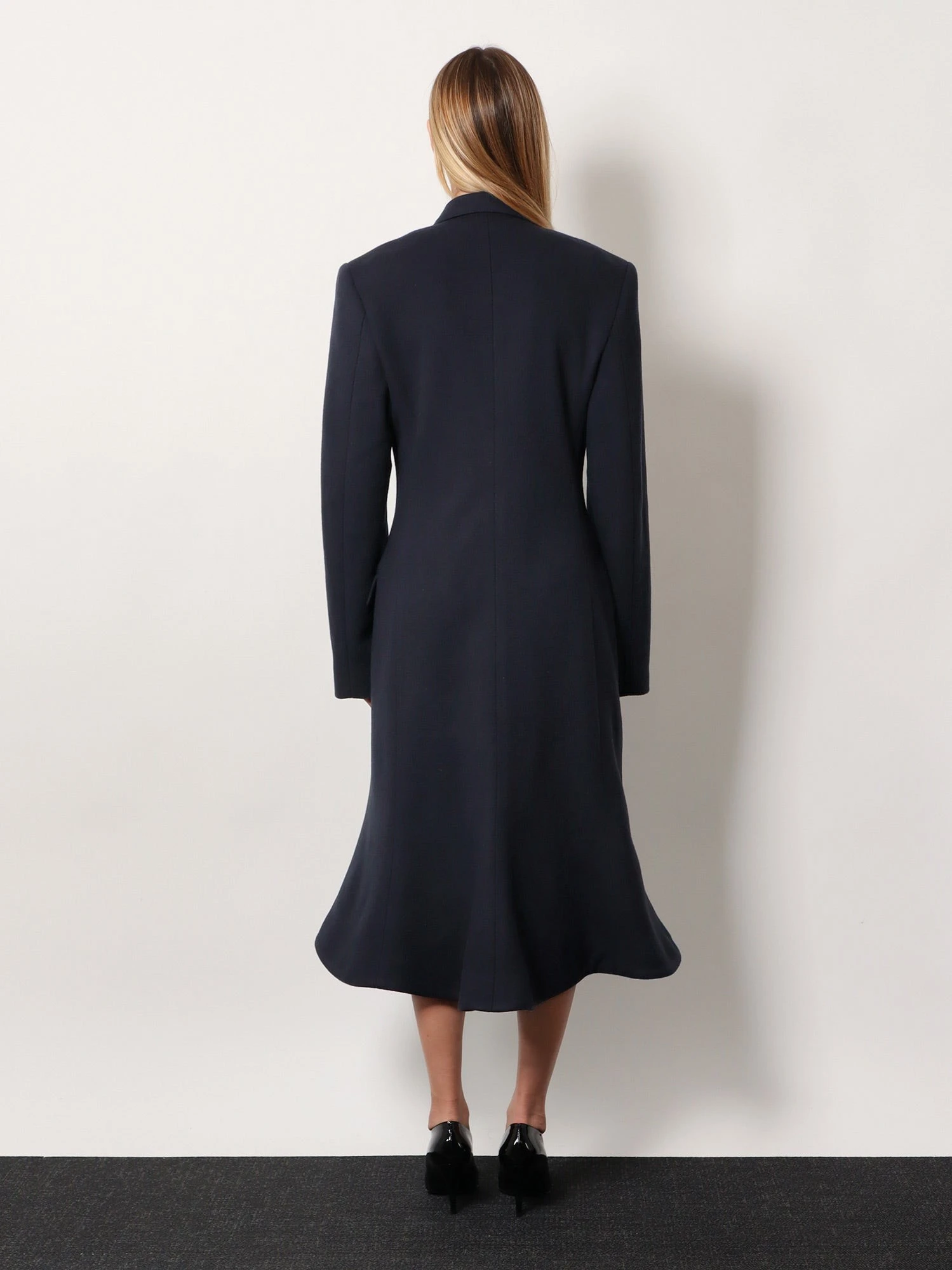 Godet Midi double-breasted wool coat.webp