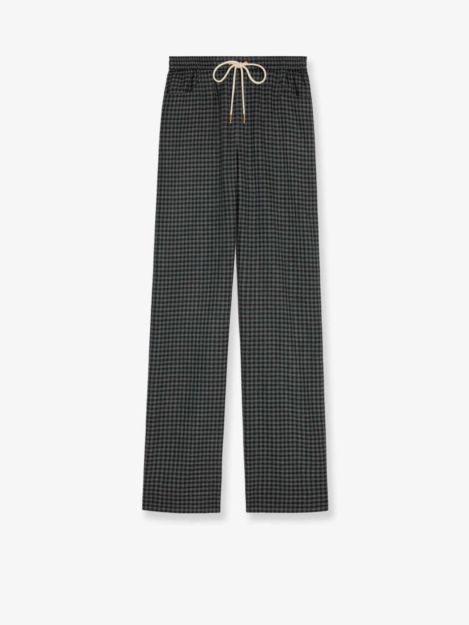 Madras wool and cashmere jogger trousers.webp
