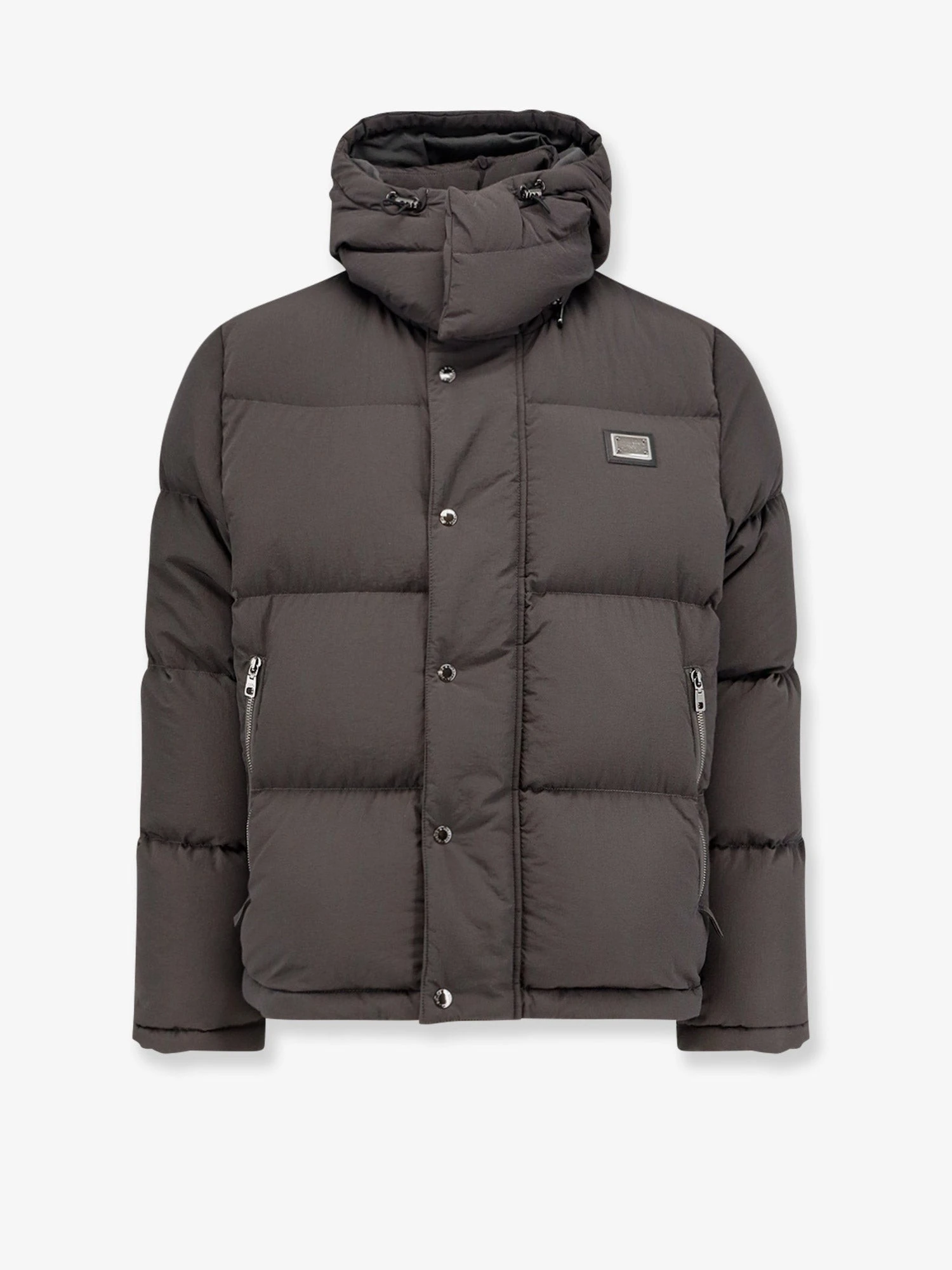 Nylon hooded down jacket.webp