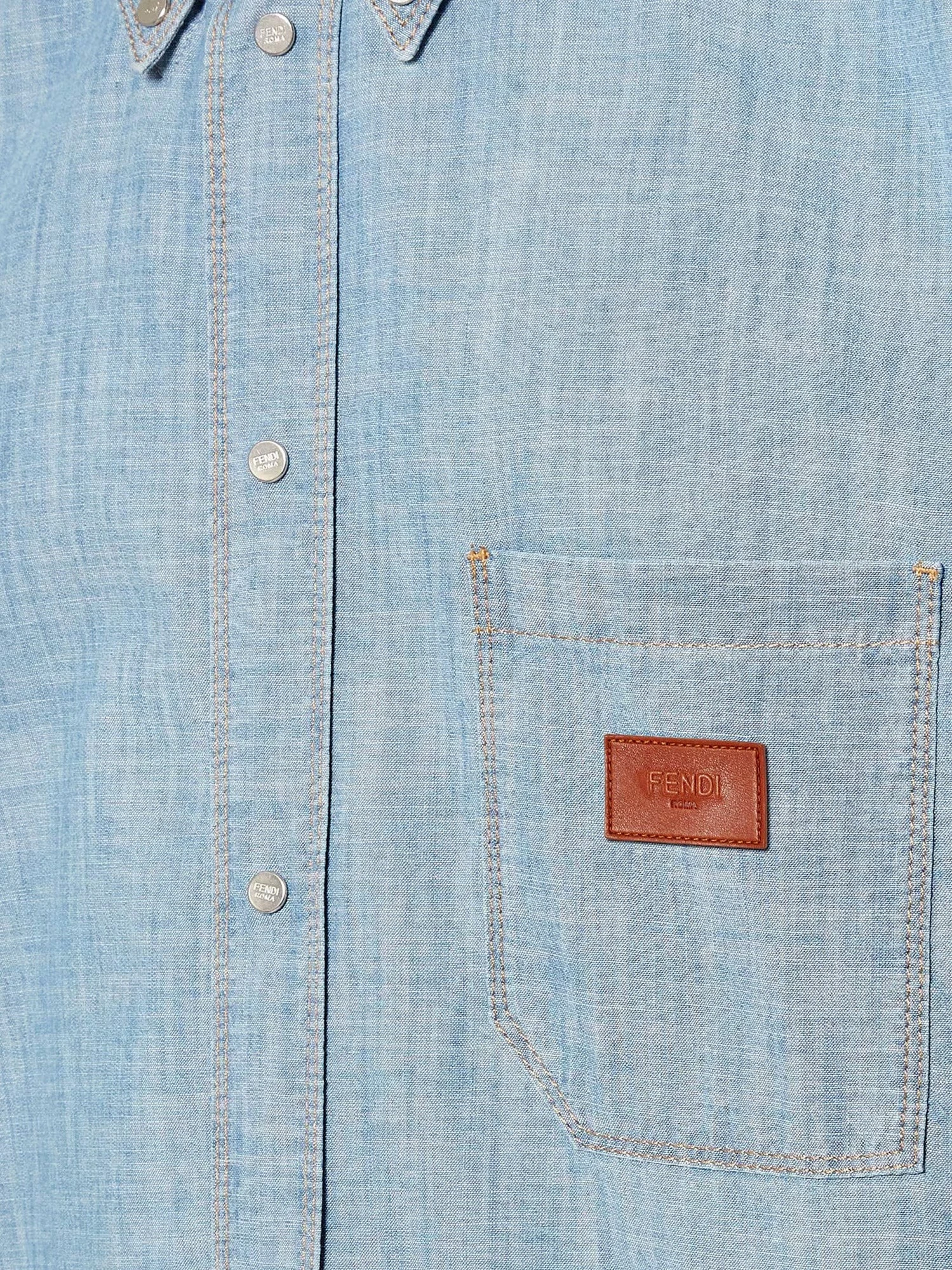 Cotton shirt with denim effect.webp