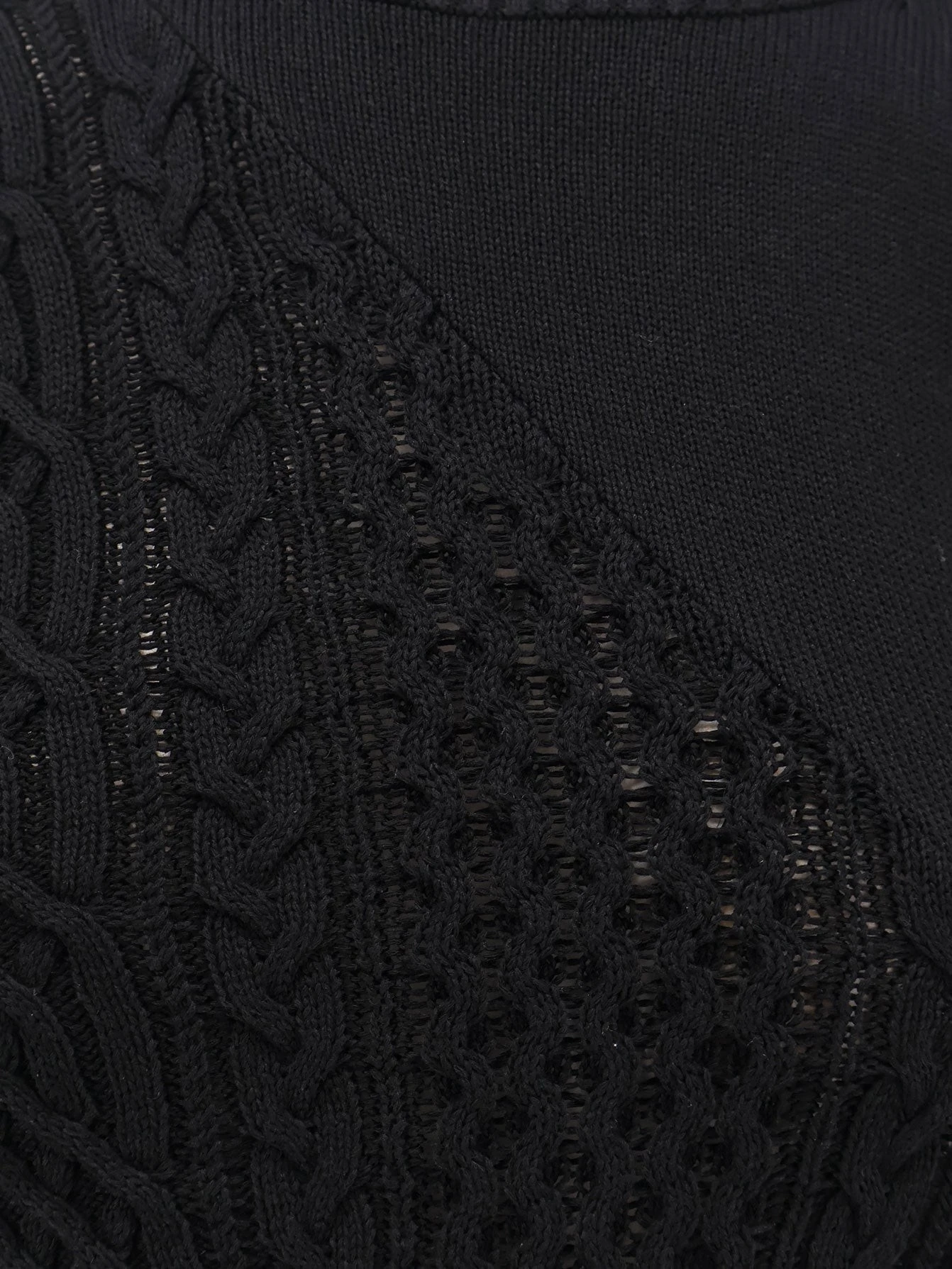 Cotton blend asymmetrical sweater.webp