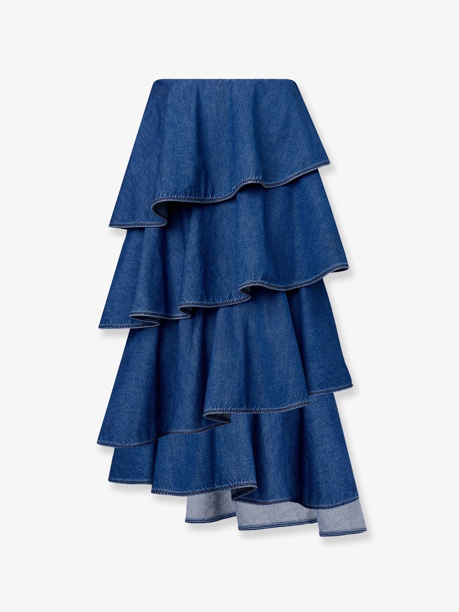 Spiral denim skirt.webp