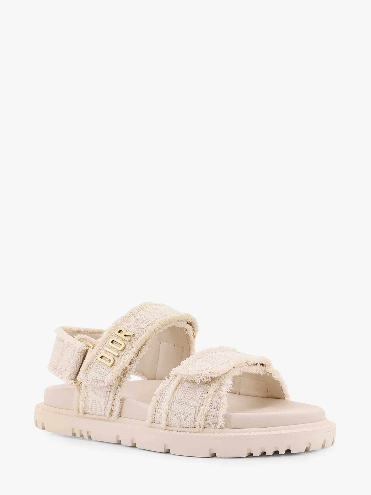 Dioract fabric sandals with Dior Oblique motif.webp