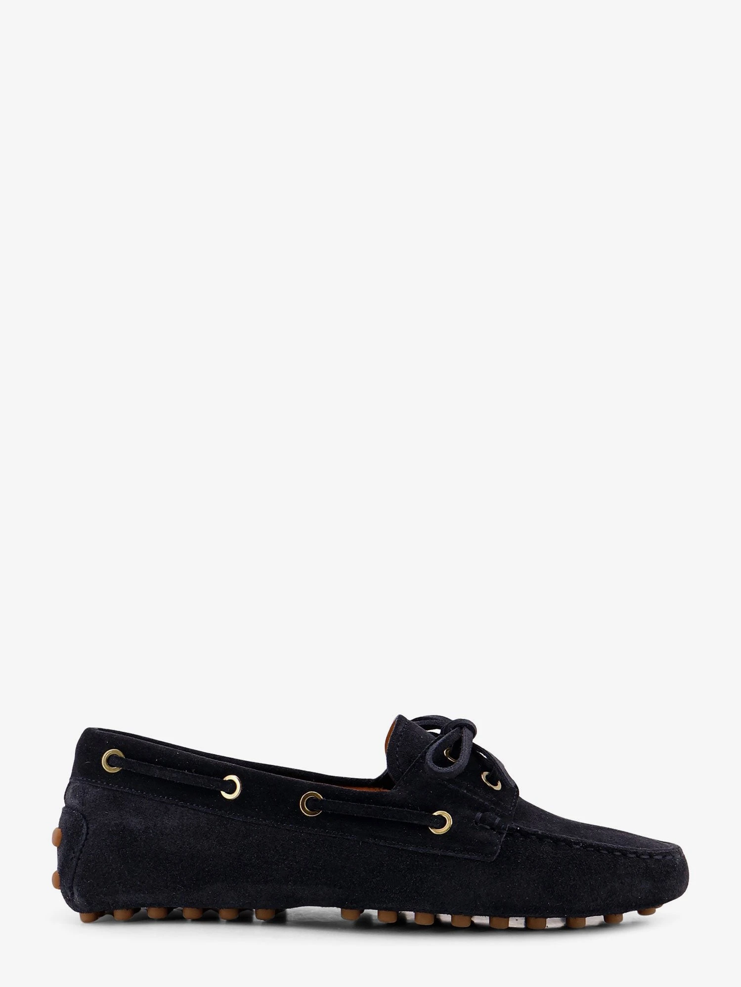 Suede loafers with Gomminos detail.webp